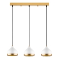 YILDO hanglamp 3xE27/40W/230V wit/goud