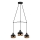 YILDO hanglamp 3xE27/40W/230V zwart/koper