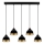 YILDO hanglamp 5xE27/40W/230V zwart/goud