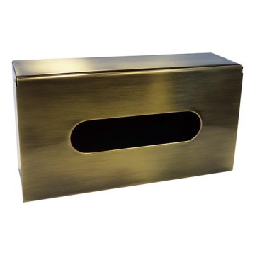 Zakdoekjeshouder 25x13 cm bronskleurig