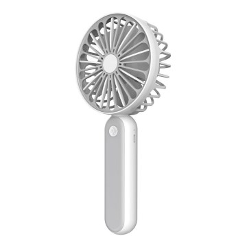 Zakventilator 1200 mm/3,7V USB grijs/wit