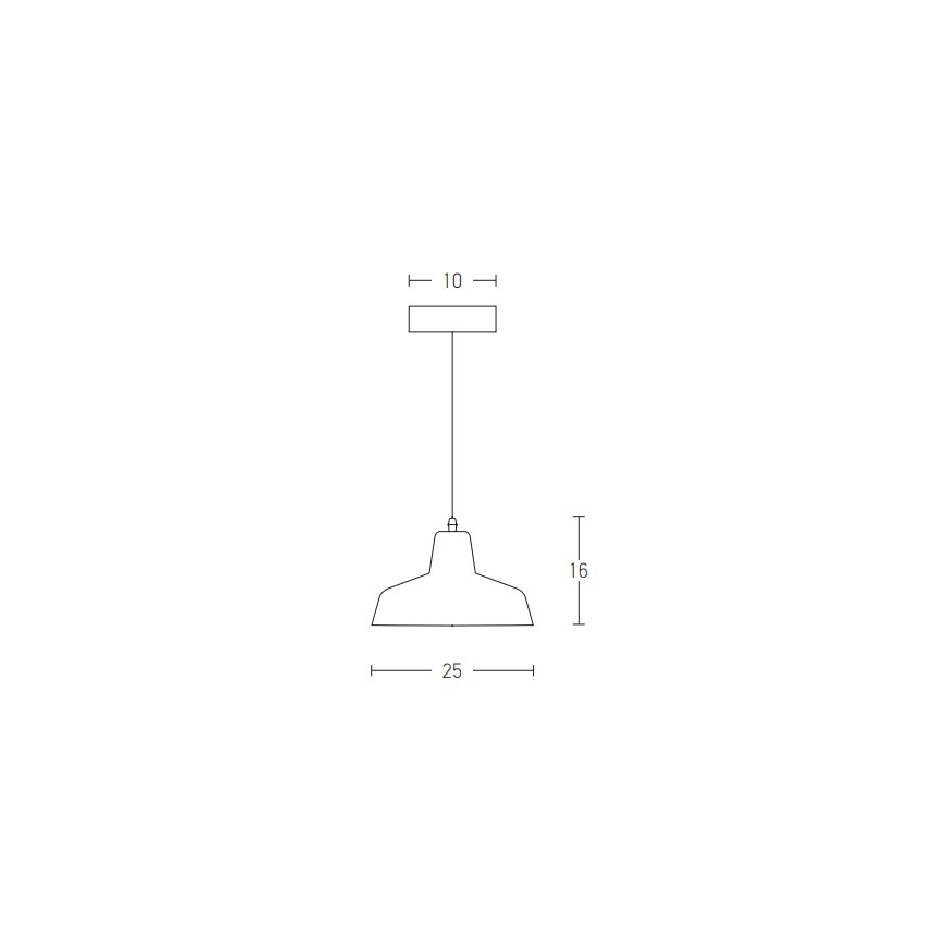 Zambelis 1655 - Hanglamp aan kabel 1xE27/40W/230V beton