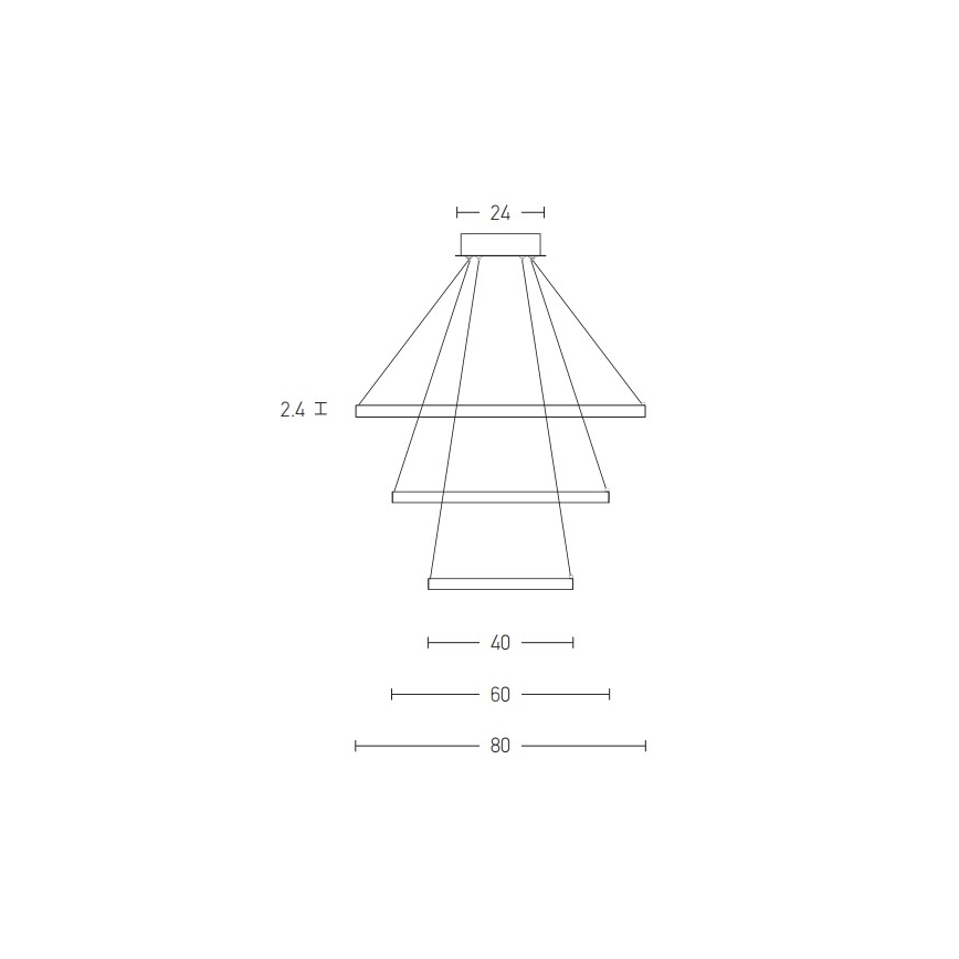 Zambelis 180031-D - Dimbare LED hanglamp aan een koord LED/135W/230V koper