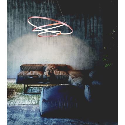 Zambelis 180031 - LED Hanglamp aan een koord LED/135W/230V koper