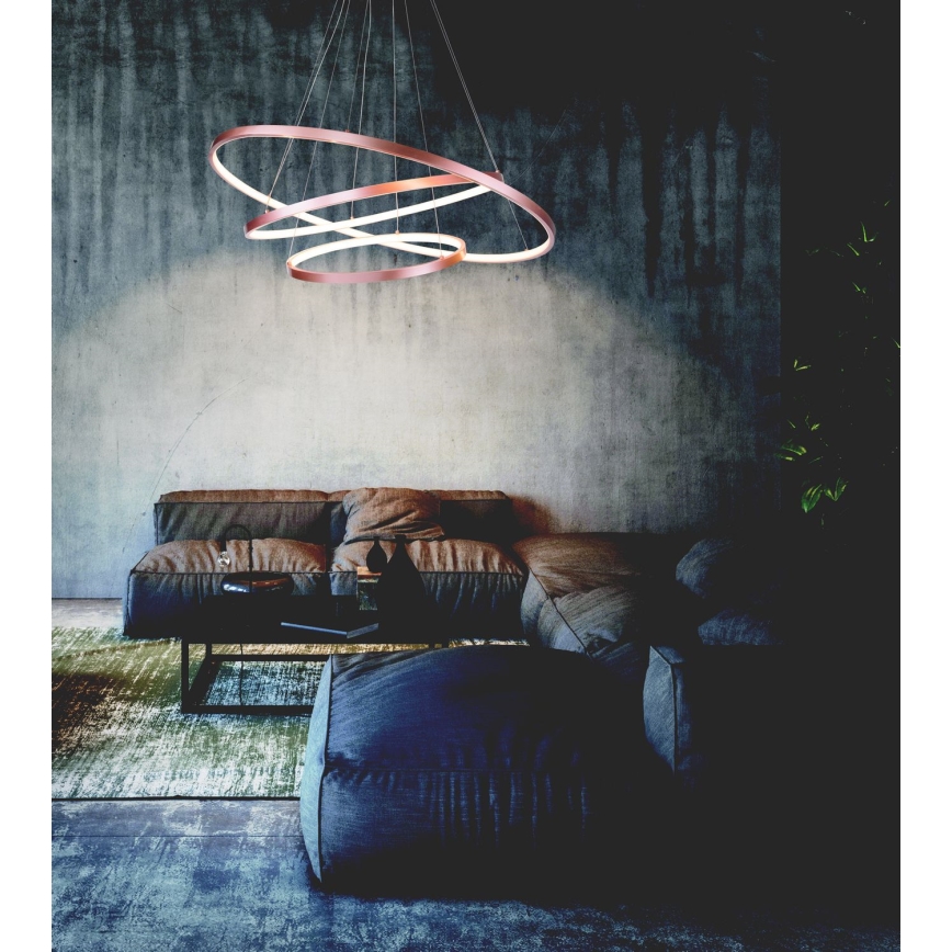 Zambelis 180031 - LED Hanglamp aan een koord LED/135W/230V koper