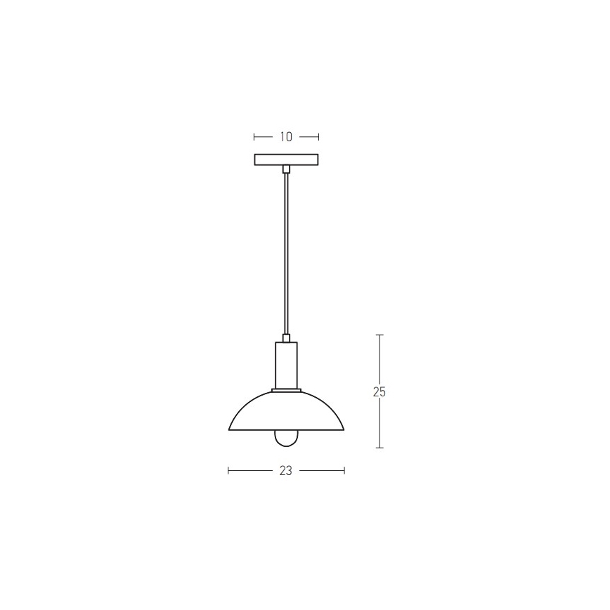 Zambelis 180052 - Hanglamp aan een koord 1xE27/40W/230V zwart