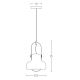 Zambelis 18190 - Hanglamp aan een koord 1xE27/40W/230V