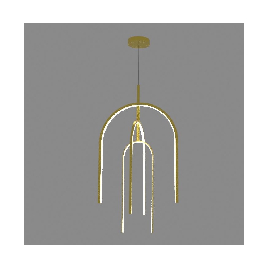 Zambelis 1931 - Dimbare LED hanglamp aan een koord LED/80W/230V goud