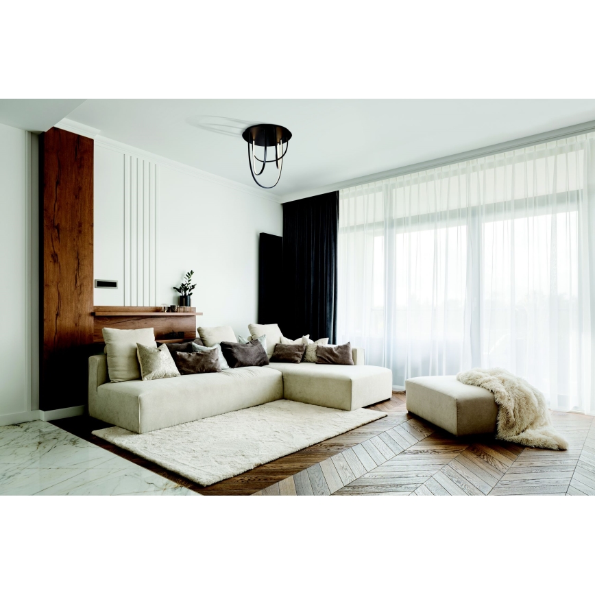 Zambelis 1951 - LED dimbare opbouwlamp LED/80W/230V zwart