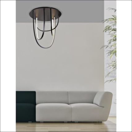 Zambelis 1951 - LED dimbare opbouwlamp LED/80W/230V zwart