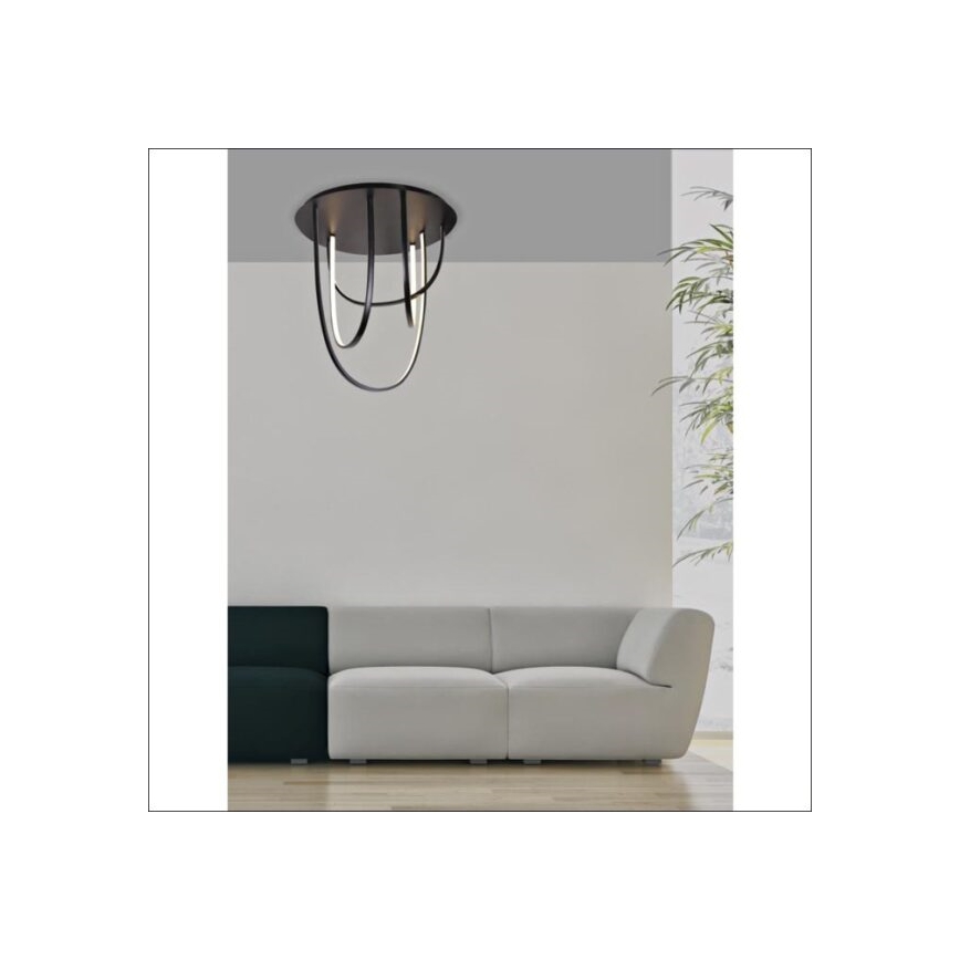 Zambelis 1951 - LED dimbare opbouwlamp LED/80W/230V zwart