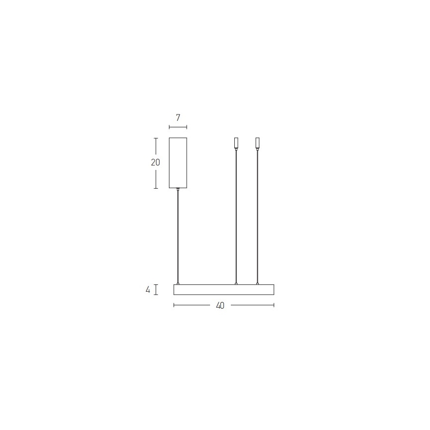 Zambelis 2007 - Dimbare LED hanglamp aan een koord LED/50W/230V goud