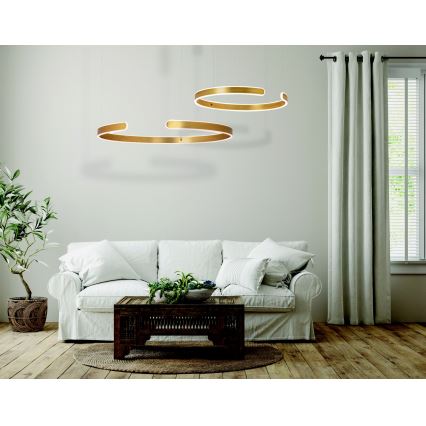 Zambelis 2012 - Dimbare LED hanglamp aan een koord LED/40W/230V goud