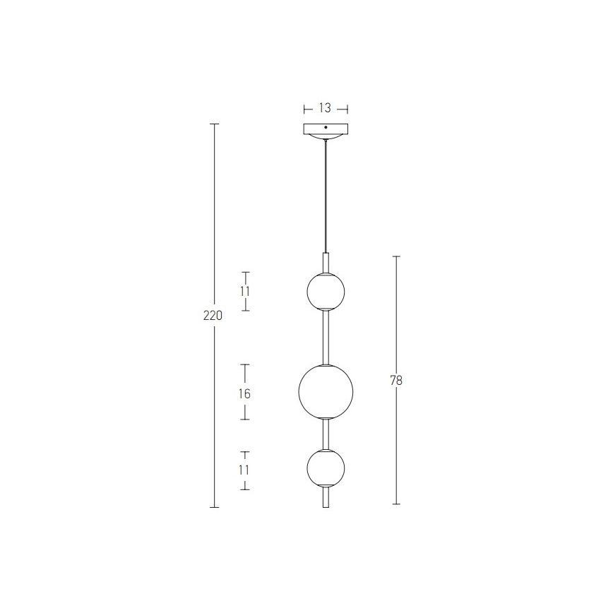 Zambelis 20132 - LED Hanglamp aan een koord LED/12W/230V