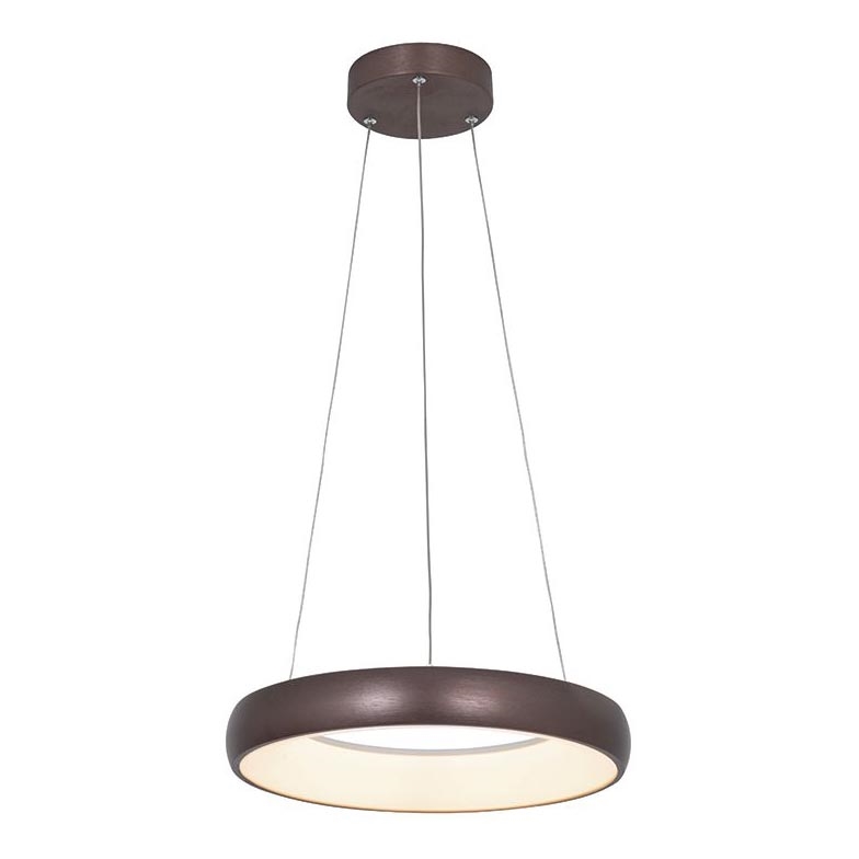 Zambelis 2047 - Dimbare LED hanglamp aan een koord LED/30W/230V diameter 40 cm bruin