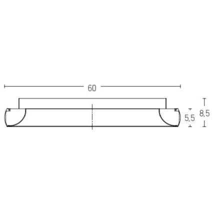 Zambelis 2050 - Dimbare LED Plafondlamp LED/50W/230V diameter 60 cm goud