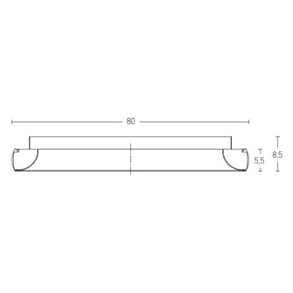 Zambelis 2056 - Dimbare LED Plafondlamp LED/60W/230V diameter 80 cm zwart