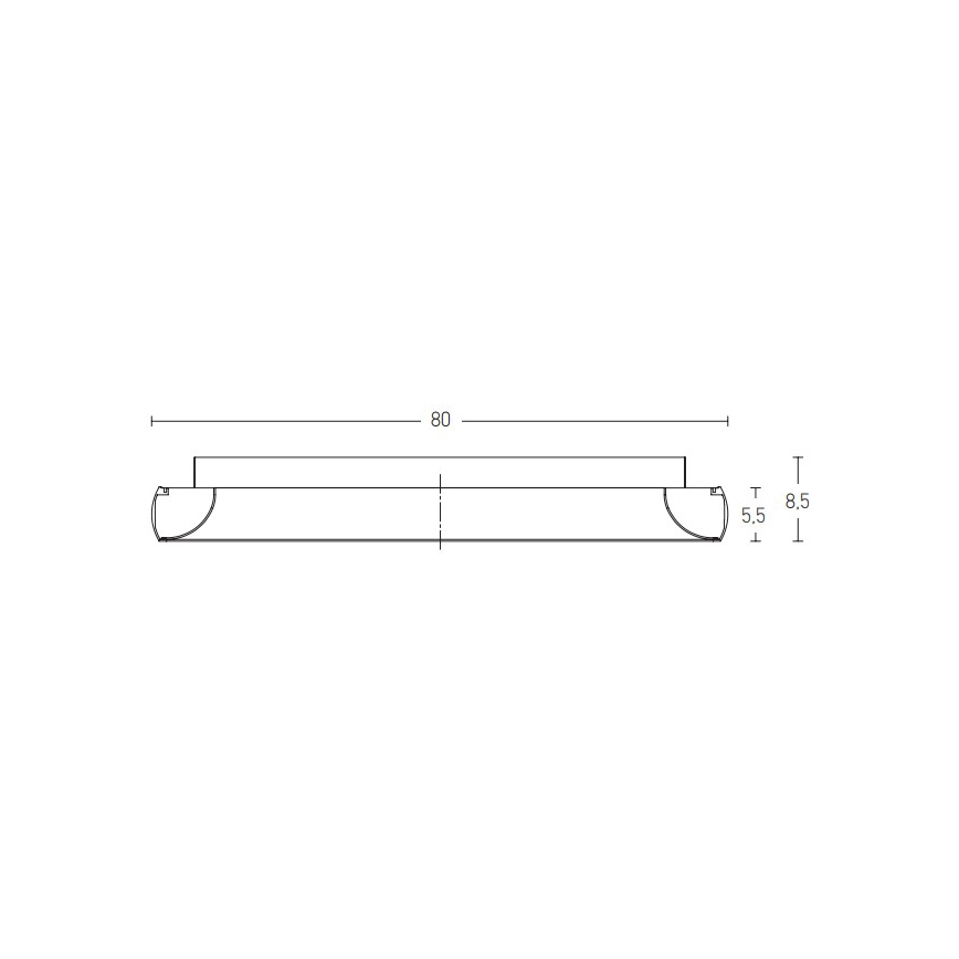 Zambelis 2056 - Dimbare LED Plafondlamp LED/60W/230V diameter 80 cm zwart
