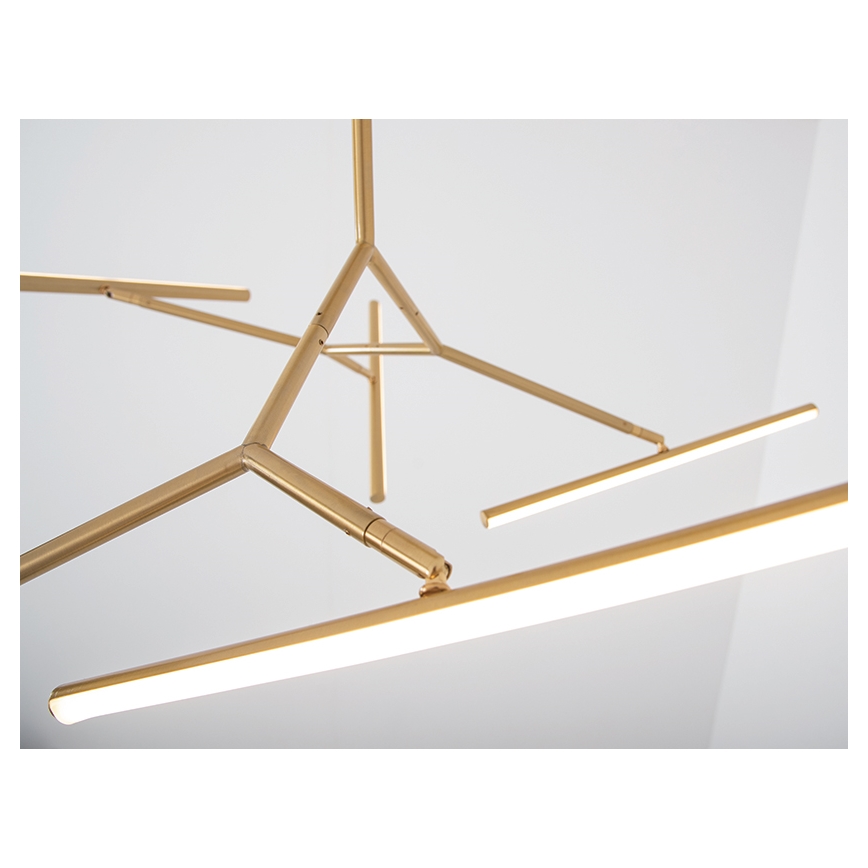Zambelis 2071 - Dimbare LED hanglamp met vaste pendel LED/49W/230V goud