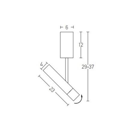 Zambelis 22028 - LED Hanglamp met vaste pendel LED/4W/230V