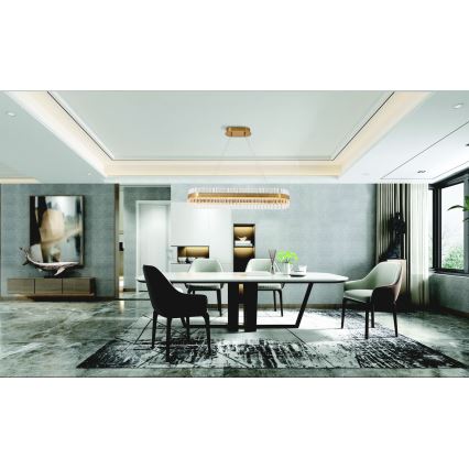 Zambelis 22041 - Dimbare LED hanglamp aan een koord LED/68W/230V goud