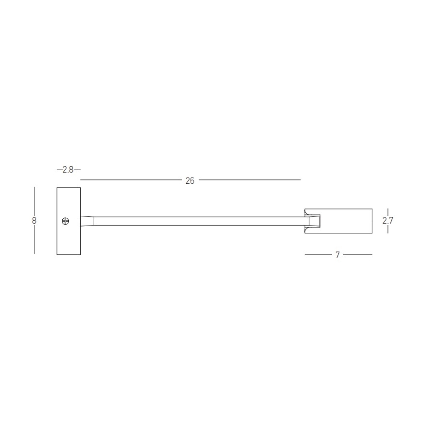 Zambelis 22049 - LED Wandlamp LED/3W/230V CRI90 zwart