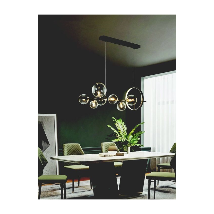 Zambelis 22063 - Dimbare LED hanglamp aan een koord LED/14W + 7xG9/7W/230V