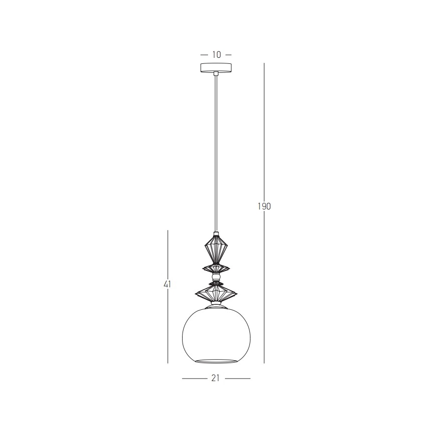 Zambelis 22079 - Hanglamp aan een koord 1xE27/40W/230V