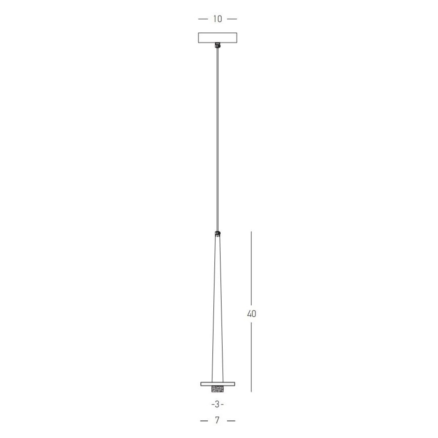 Zambelis 22111 - LED Hanglamp aan een koord LED/3W/230V CRI90 goud
