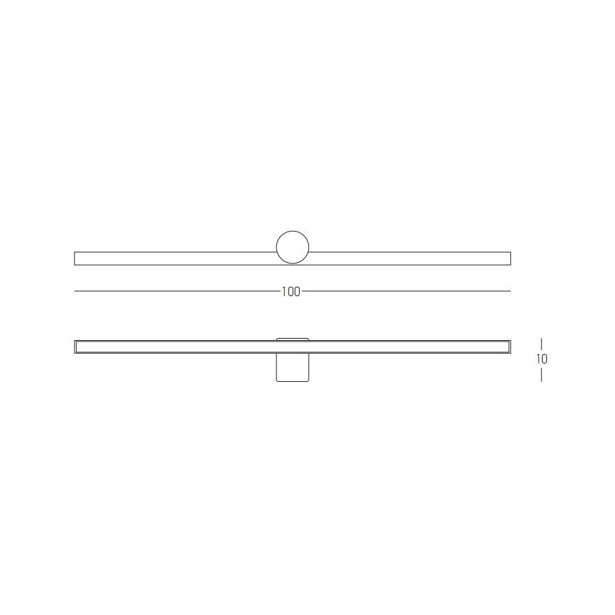 Zambelis 22126 - LED Badkamer spiegelverlichting LED/21W/230V 100 cm IP54