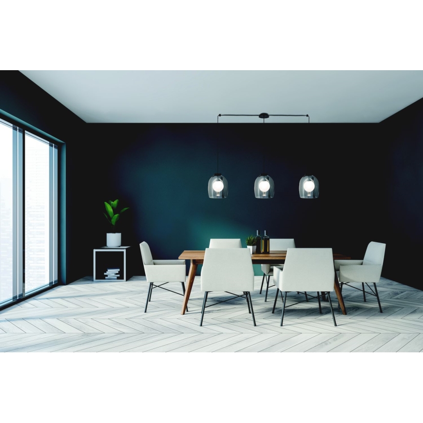 Zambelis 22146 - Hanglamp aan een koord 3xG9/5W/230V spin zwart