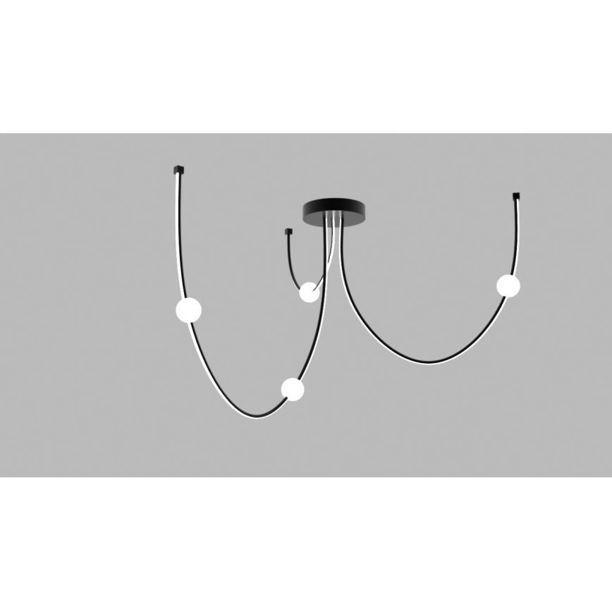 Zambelis 22247 - Dimbare LED hanglamp aan een koord LED/42W/230V zwart