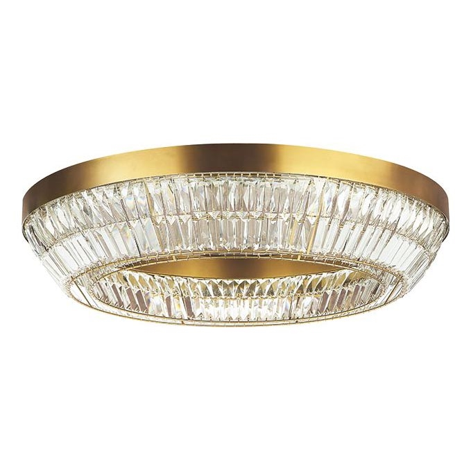 Zambelis 23049 - LED dimbare kristallen plafondlamp LED/55W/230V CRI 90 3000K Ø 80 cm messing