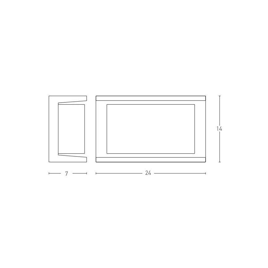 Zambelis E149 - Wandlamp voor buiten 1xE27/18W/230V IP54 antraciet