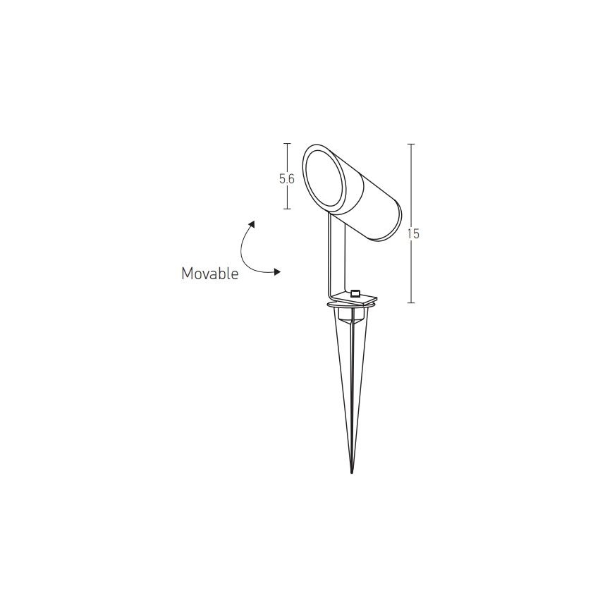Zambelis E152 - LED Buitenlamp LED/7W/230V IP65 antraciet
