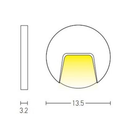 Zambelis E183 - LED Trapverlichting voor buiten LED/3W/230V IP54 antraciet