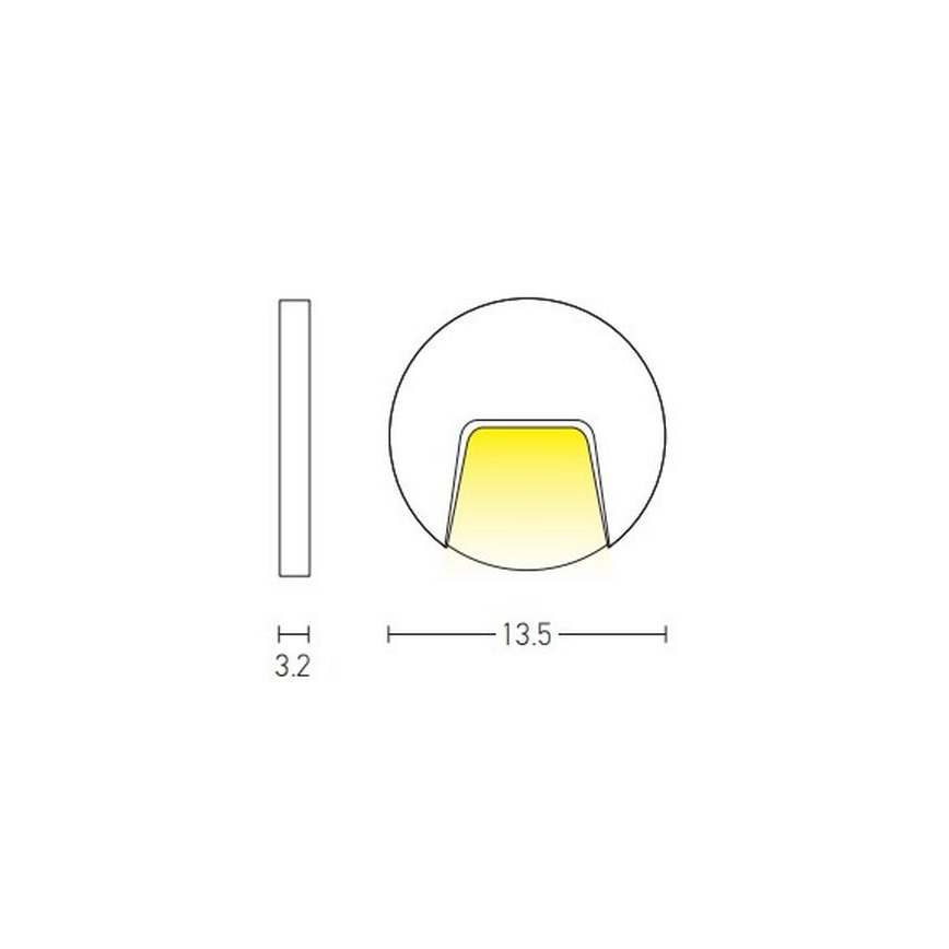 Zambelis E183 - LED Trapverlichting voor buiten LED/3W/230V IP54 antraciet