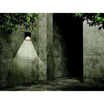 Zambelis E243 - LED Wandlamp voor buiten LED/7W/230V IP44 antraciet