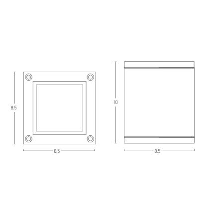 Zambelis E269 - Buitenspot 1xGU10/35W/230V IP65 antraciet