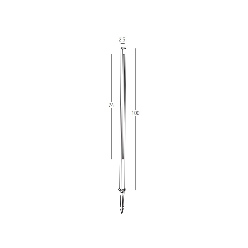 Zambelis E280 - LED Buitenlamp LED/15W/230V IP65 bruin