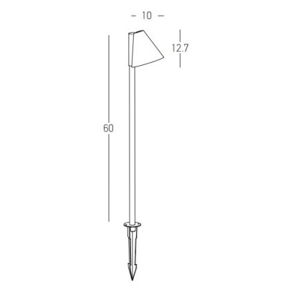 Zambelis E281 - Buitenlamp 1xGU10/20W/230V IP65 antraciet