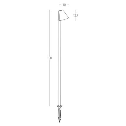 Zambelis E282 - Buitenlamp 1xGU10/20W/230V IP65 antraciet