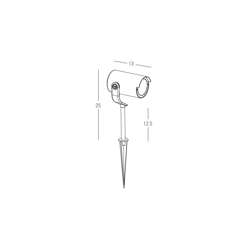 Zambelis E284 - Buitenlamp 1xGU10/20W/230V IP65 bruin