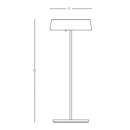 Zambelis E290 - Dimbare LED buitenlamp LED/2,2W/5V IP54 wit