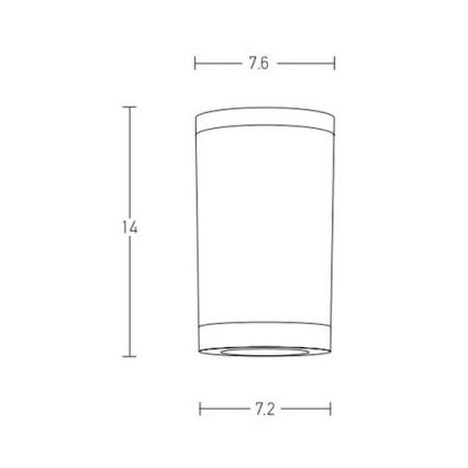 Zambelis E308 - Buitenspot 1xGU10/7W/230V IP54 wit