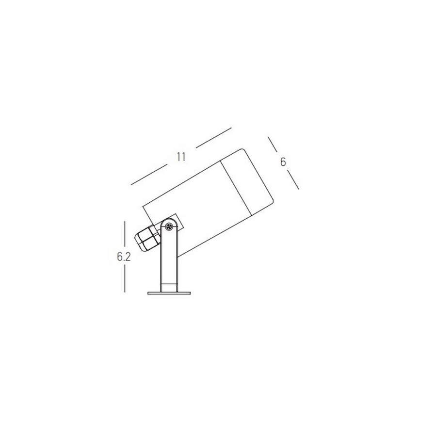 Zambelis E311 - Buitenlamp 1xGU10/7W/230V IP54