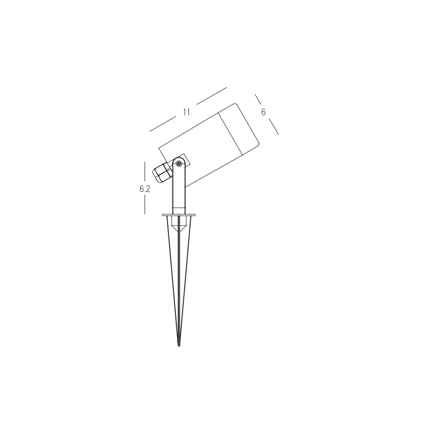 Zambelis E312 - Buitenlamp 1xGU10/7W/230V IP54