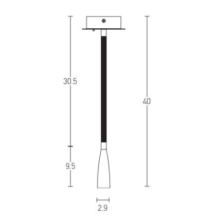 Zambelis H63 - LED wandlamp LED/3W/230V messing