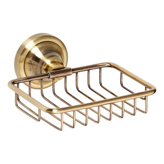 Zeepbakje 14x6,5 cm bronskleurig