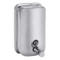 Zeepdispenser 10x15 cm roestvrij staal/zilver